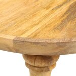 vidaXL Table d'appoint ronde 43x43x66 cm Bois de manguier massif