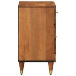 vidaXL Table de chevet 50x33x60 cm bois de manguier massif