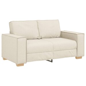 vidaXL Canapé 2 places en lin 160x78x84 cm