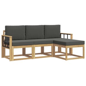 vidaXL Ensemble de canapés d'extérieur 4 Pièces
