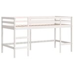 vidaXL Lit mezzanine enfants avec tunnel sans matelas bleu 90x190 cm