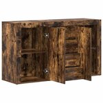 vidaXL Buffet Chêne fumé 120 x 36 x 69 cm Bois d'ingénierie