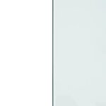vidaXL Plaque de verre pour cheminée rectangulaire 80x60 cm