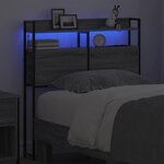 vidaXL Tête de lit de rangement Sonoma gris 80 cm Bois d'ingénierie