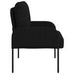 vidaXL Canapés avec coussin 55cm Noir Contreplaqué
