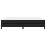 vidaXL Lit avec matelas Noir 200 x 200 cm Faux cuir