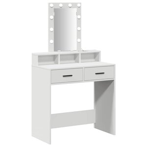 vidaXL Table de Toilette Blanc 79 x 41 x 140 cm Bois d'ingénierie