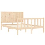 vidaXL Cadre de lit sans matelas 140x200 cm bois massif de pin