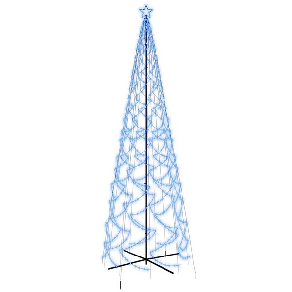 vidaXL Arbre de Noël cône 1400 LED Bleues 160x500 cm