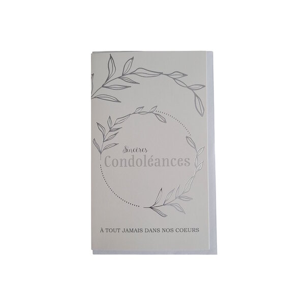 Carte De Voeux - Sincères Condoléances - A tout Jamais Dans Nos Coeurs
