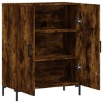 vidaXL Buffet chêne fumé 69 5x34x90 cm bois d'ingénierie