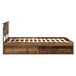 vidaXL Cadre de lit Bois ancien 140 x 190 cm Bois d'ingénierie