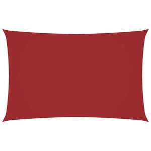 vidaXL Voile de parasol tissu oxford rectangulaire 2x4 5 m rouge