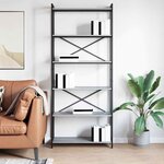 vidaXL Étagère Sonoma gris 40 x 30 x 85 cm Bois d'ingénierie