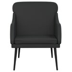 vidaXL Fauteuil Noir 63x76x80 cm Similicuir