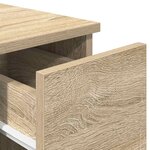 vidaXL Table de chevet avec tiroir chêne sonoma 20x36x60 cm