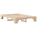 vidaXL Cadre de lit Naturel 140 x 200 cm Pin massif