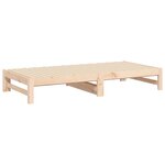 vidaXL Lit coulissant 2x(90x190) cm Bois de pin massif