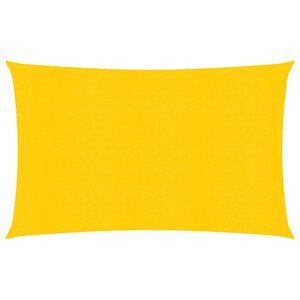 vidaXL Voile d'ombrage 160 g/m² Jaune 2x4 m PEHD