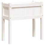 vidaXL Jardinières avec pieds blanc 70x31x70 cm bois de pin massif