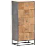 vidaXL Armoire à tiroirs 45 x 30 x 100 cm Bois de récupération massif