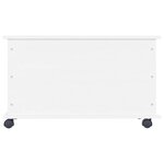 vidaXL Coffre de rangement et roulettes ALTA blanc 73x39 5x43 cm