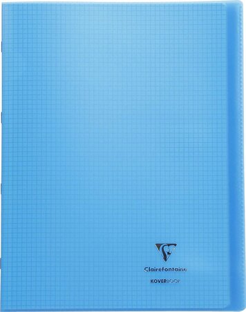 Cahier protège-cahier Koverbook Piqué Polypro A4 160 P Q 5x5 Coloris Aléatoire CLAIREFONTAINE