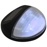 vidaXL Lampe solaire murale à LED d'extérieur 12 Pièces Rond Noir