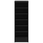 Armoire à chaussures vidaXL en chêne noir 31 5x35x90 cm en bois reconstitué