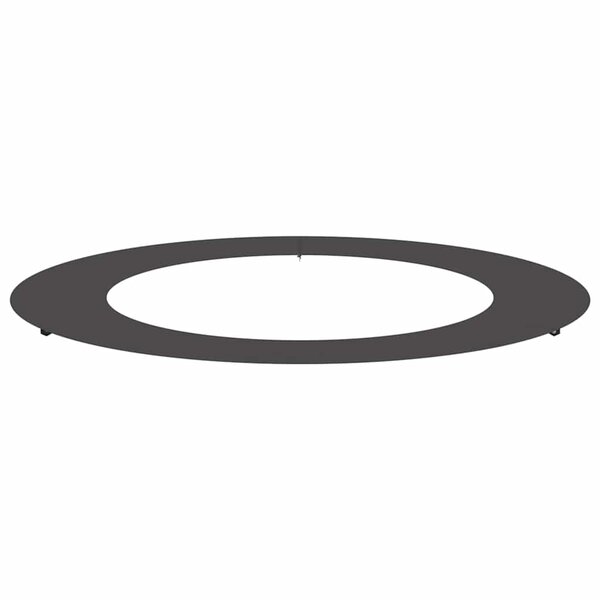 vidaXL Anneau d'arbre plat Noir Ø60 / 90 cm Acier