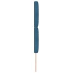 Tête de lit vidaXL à boutons en cristal tuftée bleu foncé 80 cm en velours