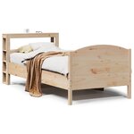 vidaXL Cadre de lit sans matelas 75x190 cm bois de pin massif