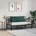 vidaXL Coussin de Dos Vert foncé 120 x 50 cm Tissu en velours côtelé