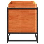 vidaXL Jardinière cire marron 60x40x50 cm bois de pin massif