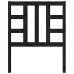 vidaXL Tête de lit Noir 81x4x100 cm Bois massif de pin