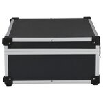 vidaXL Valise à outils 46 x 33 x 16 cm Noir Aluminium