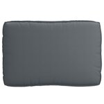 vidaXL Coussin pour assise de palette Anthracite 120 x 80 x 12 cm
