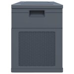 vidaXL Boîte de rangement de jardin 320 L Anthracite