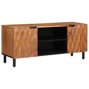 vidaXL Meuble TV avec étagère Finition Acacia Brun 105 x 33 x 46 cm