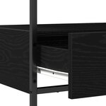 vidaXL Table Console avec tiroir Chêne noir 75 x 40 x 75 cm