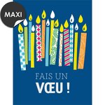Grande carte anniversaire fais un voeu ! - draeger paris