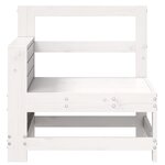 vidaXL Canapé de jardin accoudoir blanc 69x62x70 5 cm bois pin massif