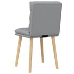 vidaXL Chaises à manger lot de 2 gris clair tissu