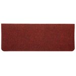 vidaXL Tapis d'escalier auto-adhésifs 30 Pièces rouge 65x24 5x3 5 cm