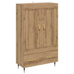 vidaXL Haut Armoire avec tiroir Chêne artisanal 69 5 x 31 x 115 cm
