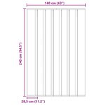 vidaXL Écran de porte insectes avec rideau en maille Noir 160 x 240 cm