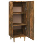 vidaXL Buffet Chêne fumé 34 5x34x90 cm Bois d'ingénierie