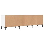 vidaXL Meuble TV blanc 150x30x44 5 cm bois d'ingénierie