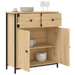 vidaXL Buffet chêne sonoma 70x30x80 cm bois d'ingénierie