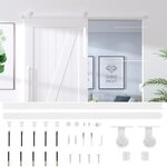 vidaXL Kit de quincaillerie de porte coulissante 183 cm Acier Blanc